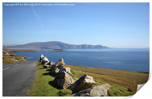 Coastal Road on Achill Print by Paul Williams