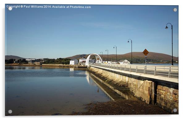 The New Achill Bridge Acrylic by Paul Williams