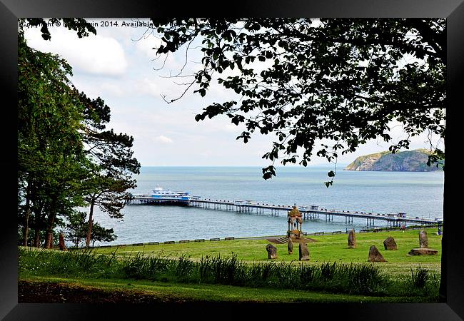 Llandudno Pier from Happy Valley, Llandudno Framed Print by Frank Irwin