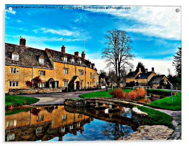 Most beautiful old English village Acrylic by Jason Williams