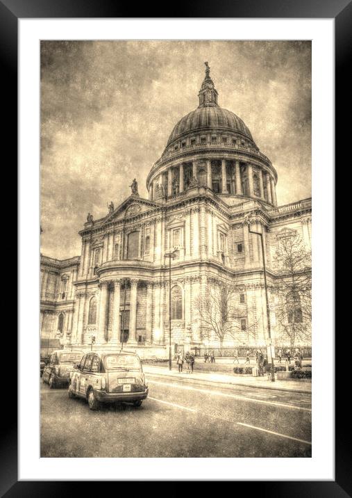 St Pauls Cathedral London Framed Mounted Print by David Pyatt