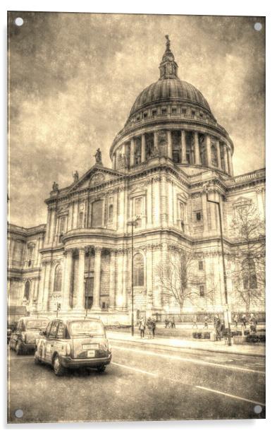 St Pauls Cathedral London Acrylic by David Pyatt
