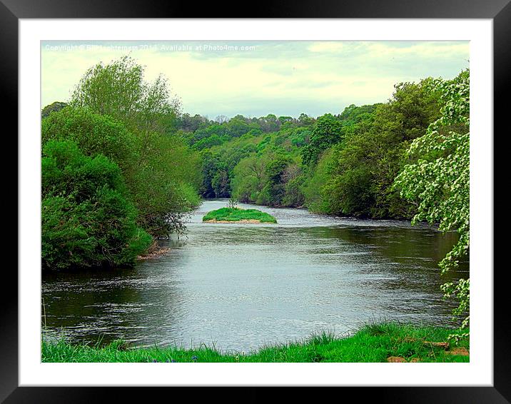 River Island ! Framed Mounted Print by Bill Lighterness