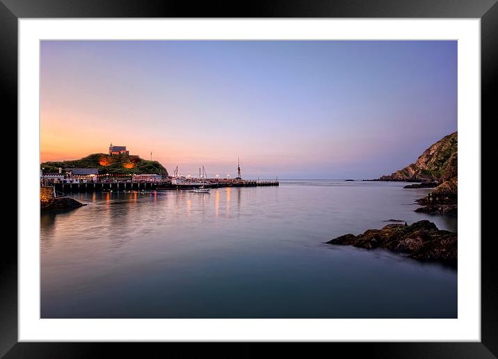 Ilfracombe Harbour Framed Mounted Print by Dave Wilkinson North Devon Ph