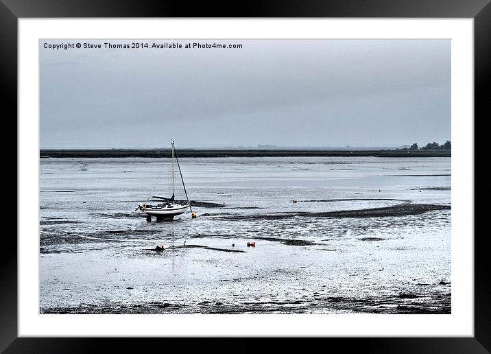 High and dry Framed Mounted Print by Steve Thomas