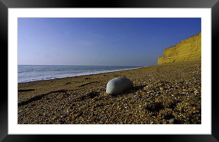 JST3045 Pebble on the beach Framed Mounted Print by Jim Tampin