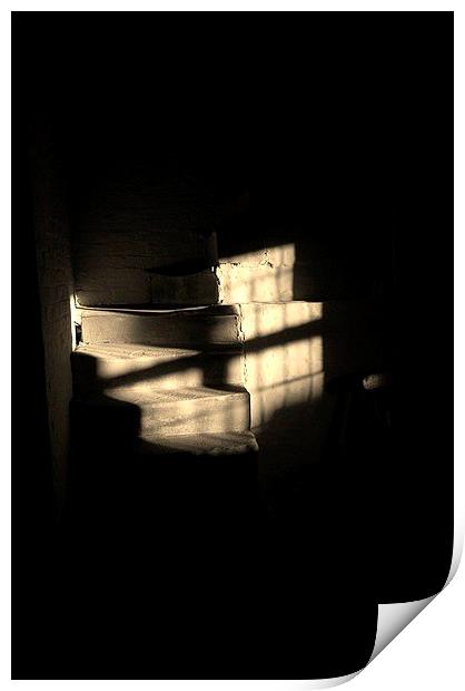 Stepping through the light Print by victoria mather