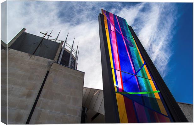 Stained glass at Metropolitan cathedral Canvas Print by Jason Wells