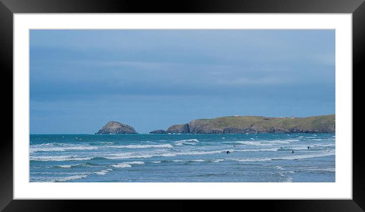 Perranporth Framed Mounted Print by David Wilkins