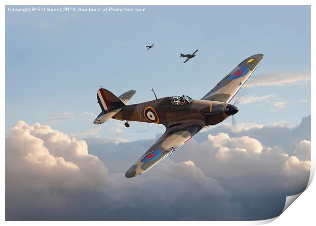 Hurricane - Fighter Sweep Print by Pat Speirs