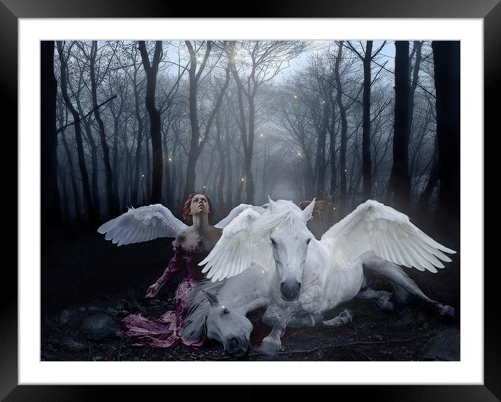 Saved by an Angel Framed Mounted Print by Debra Kelday