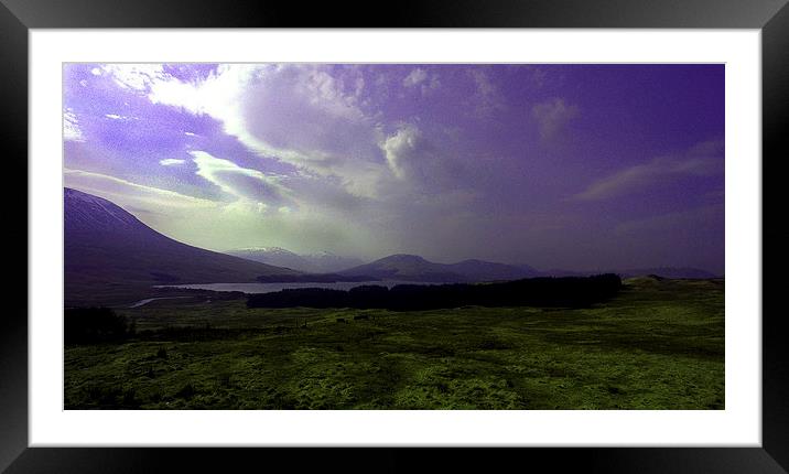 JST3036 Rannoch Moor Framed Mounted Print by Jim Tampin