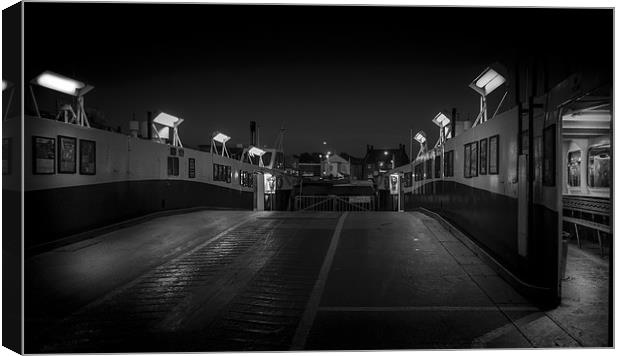 The late Night Ferry Canvas Print by Ian Johnston  LRPS