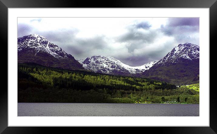 JST3030 The Arrochar Alps Framed Mounted Print by Jim Tampin