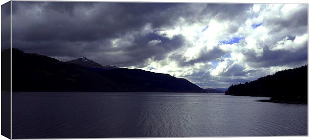 JST3029 Storm clouds Loch Long Canvas Print by Jim Tampin