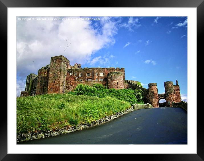 Bamburgh Castle Framed Mounted Print by Paul Williams
