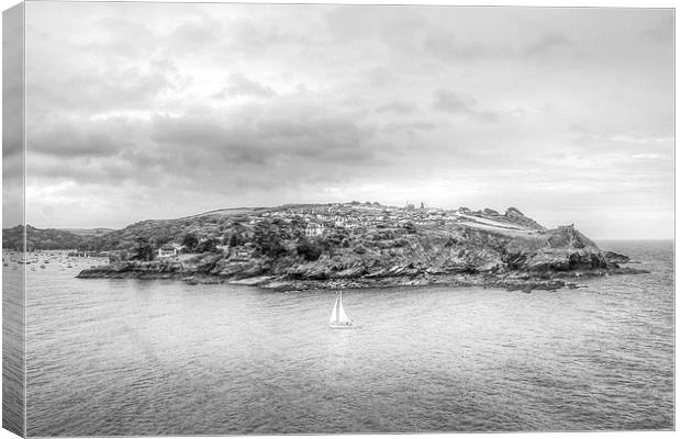 View to Polruan Canvas Print by Diane Griffiths