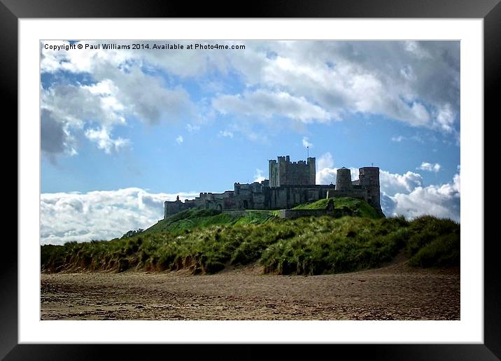 Bamburgh Castle 2 Framed Mounted Print by Paul Williams