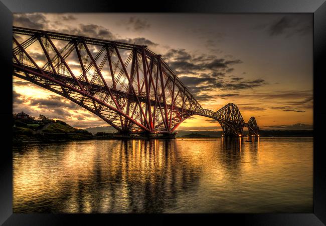 Sunrise over the bridge Framed Print by jim scotland fine art