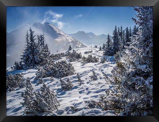 Alpine View, Planai, Austria Framed Print by Mark Llewellyn