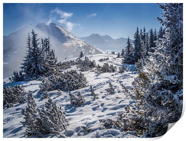 Alpine View, Planai, Austria Print by Mark Llewellyn