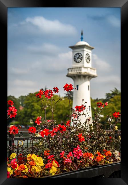 Roath Park Lighthouse, Cardiff, Wales, UK Framed Print by Mark Llewellyn