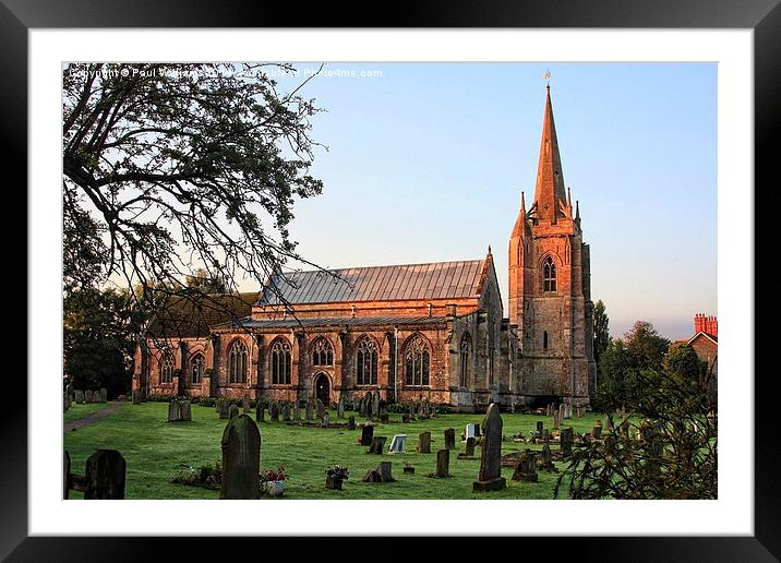 Fleet Church in Lincolnshire Framed Mounted Print by Paul Williams