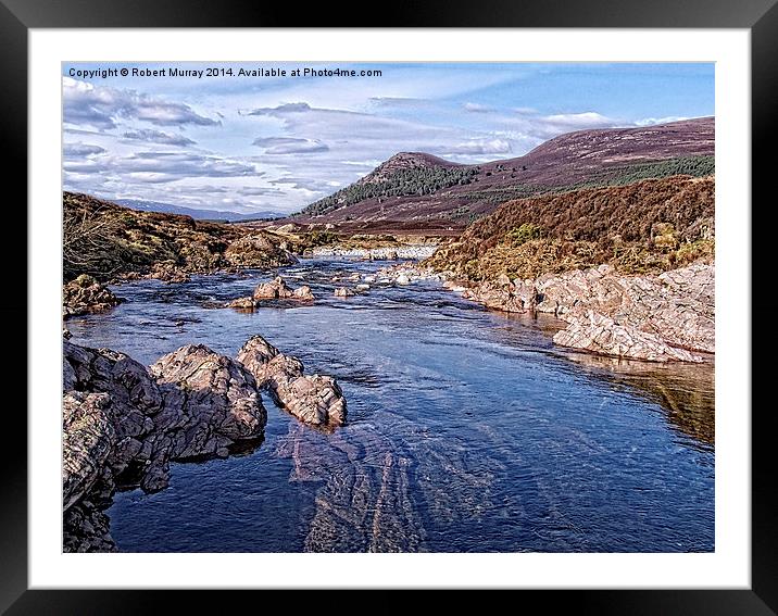  Glen Feshie in the Scottish Highlands Framed Mounted Print by Robert Murray