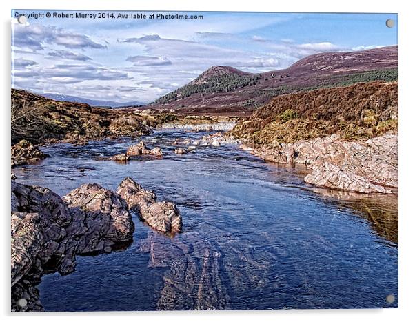  Glen Feshie in the Scottish Highlands Acrylic by Robert Murray