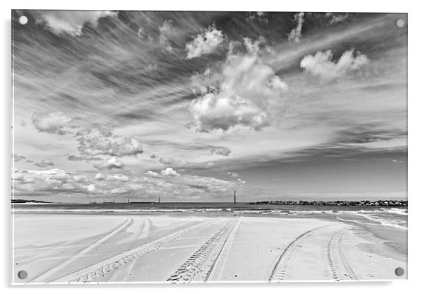 Sea Palling Beach Acrylic by Paul Macro