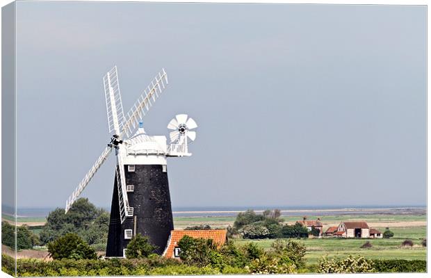 Tower Windmill Burnham Overy Canvas Print by Paul Macro