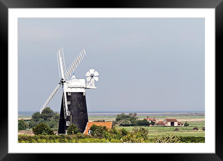 Tower Windmill Burnham Overy Framed Mounted Print by Paul Macro