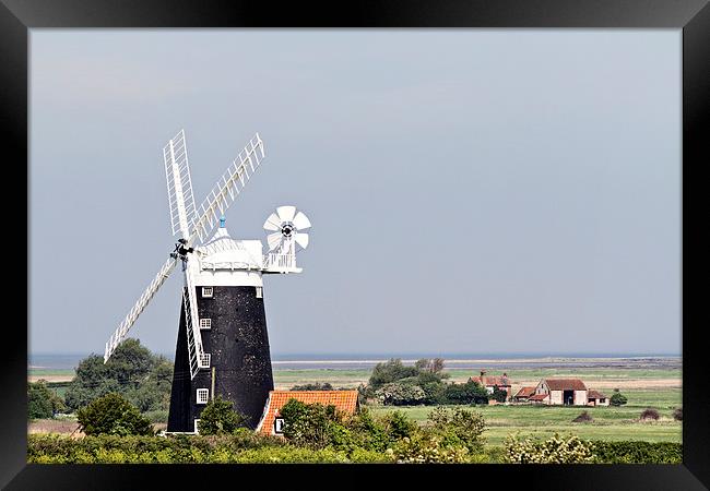 Tower Windmill Burnham Overy Framed Print by Paul Macro