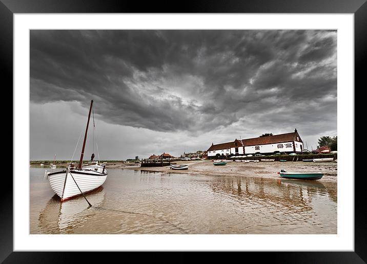 Burham Overy Staithe Storms Framed Mounted Print by Paul Macro