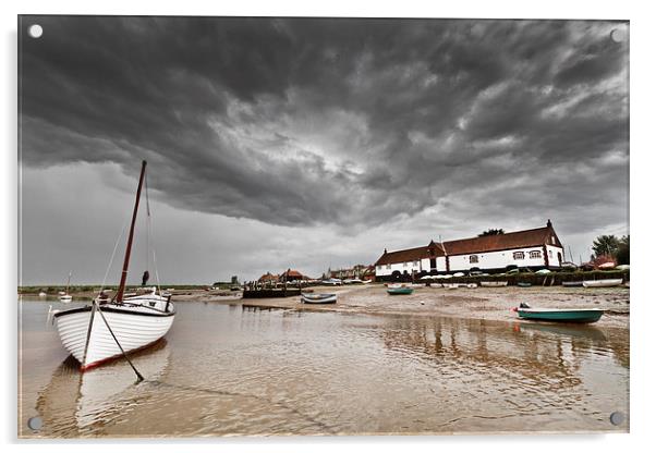 Burham Overy Staithe Storms Acrylic by Paul Macro