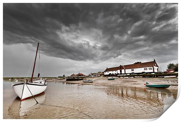 Burham Overy Staithe Storms Print by Paul Macro