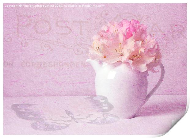 Soft and dreamy pinks Print by Fine art by Rina