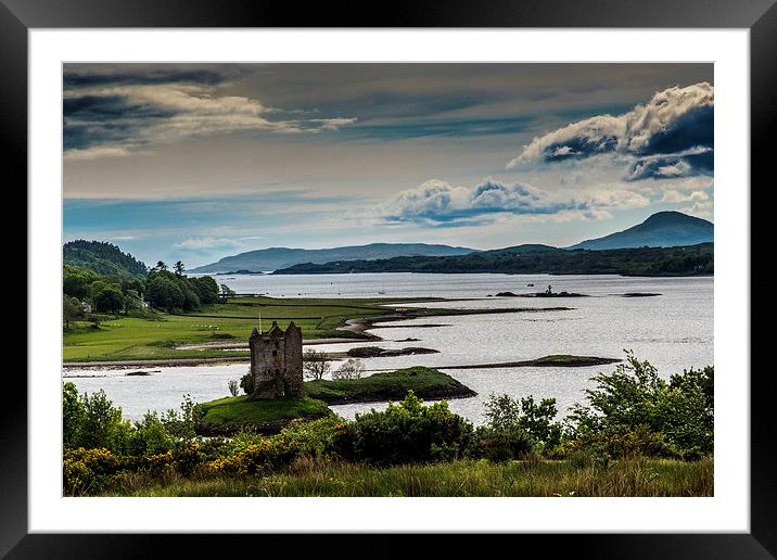 Castle Stalker, Appin, Scotland Framed Mounted Print by Christina Helliwell