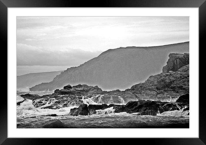 Windy Waters Framed Mounted Print by Debbie Johnstone Bran