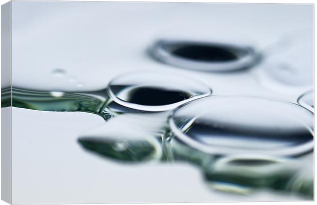 Glass Droplet Canvas Print by Oliver Porter