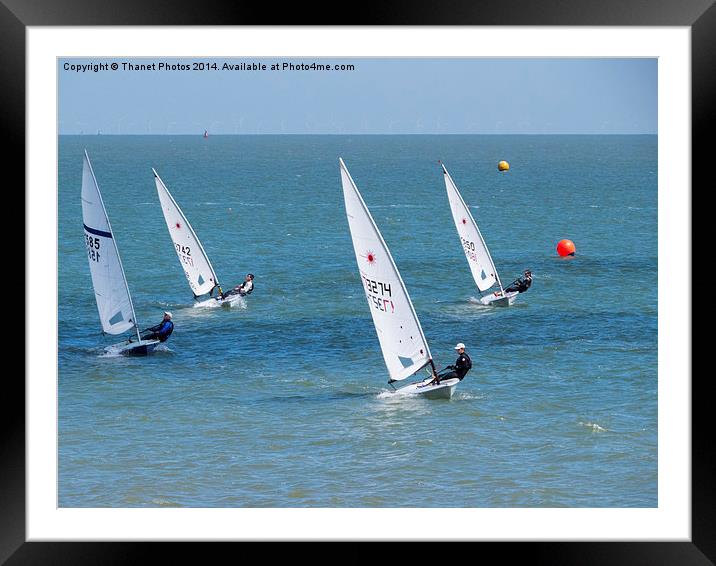 Dingy race Framed Mounted Print by Thanet Photos