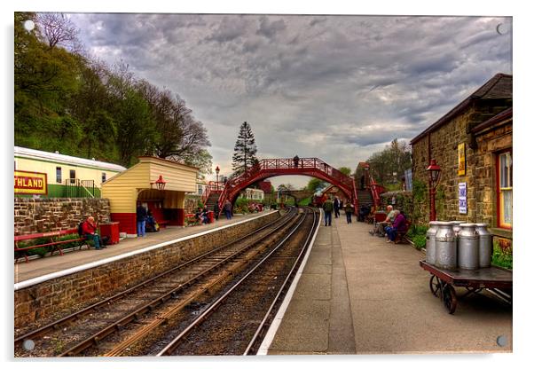 Goathand Station Platform Acrylic by Tom Gomez