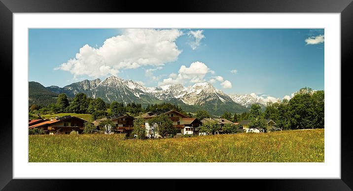 Austrian panorama Framed Mounted Print by Robert Murray