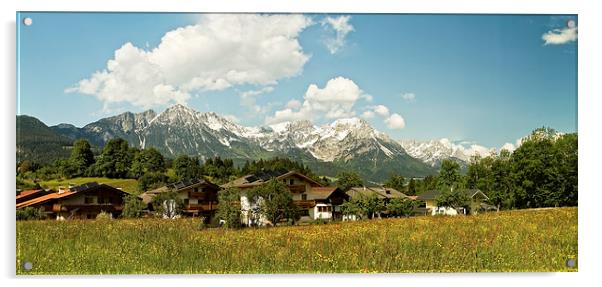 Austrian panorama Acrylic by Robert Murray
