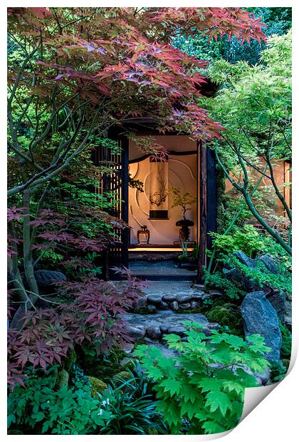 Japanese Garden Print by Neal P