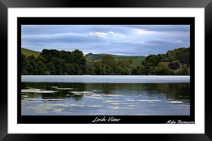 Loch View Framed Mounted Print by Mike Thomson