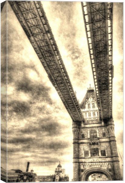 Tower Bridge London Canvas Print by David Pyatt