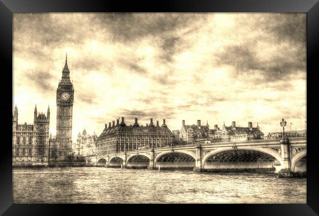 Westminster Bridge London Framed Print by David Pyatt