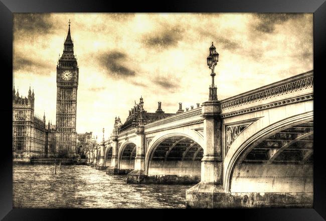 Westminster Bridge London Framed Print by David Pyatt
