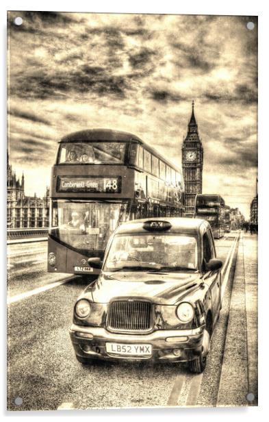 Westminster Bridge London Acrylic by David Pyatt